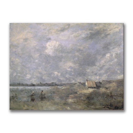 Jean Baptiste Corot 'Stormy Weather' Canvas,35x47